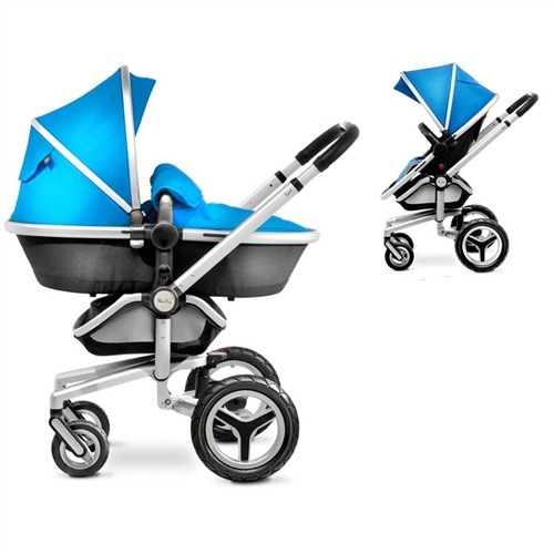 Silver Cross Surf 2 Pram Pushchair Blue Rascal Babies