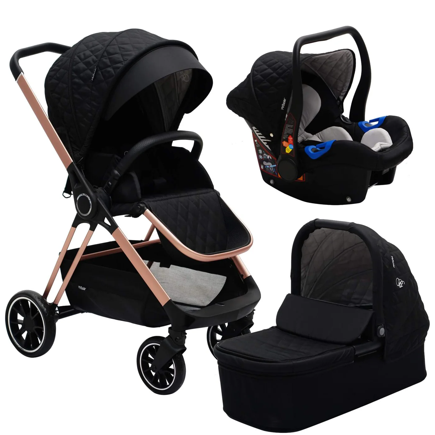 Black and gold travel system online