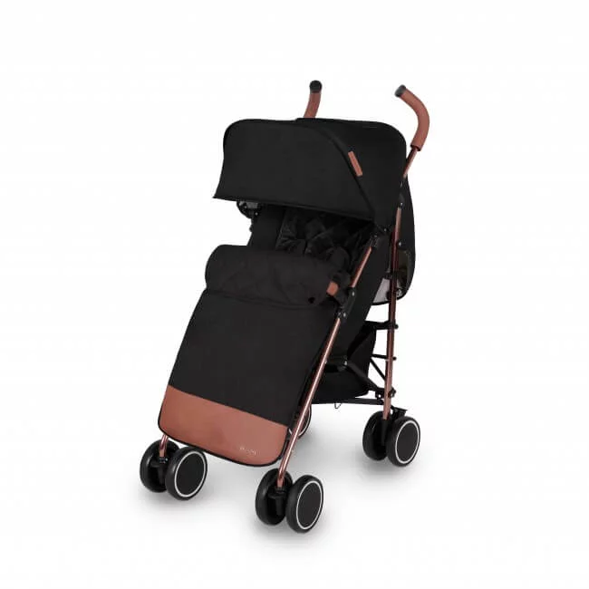 Ickle Bubba Discovery Max Stroller Black Rose Gold Rascal Babies