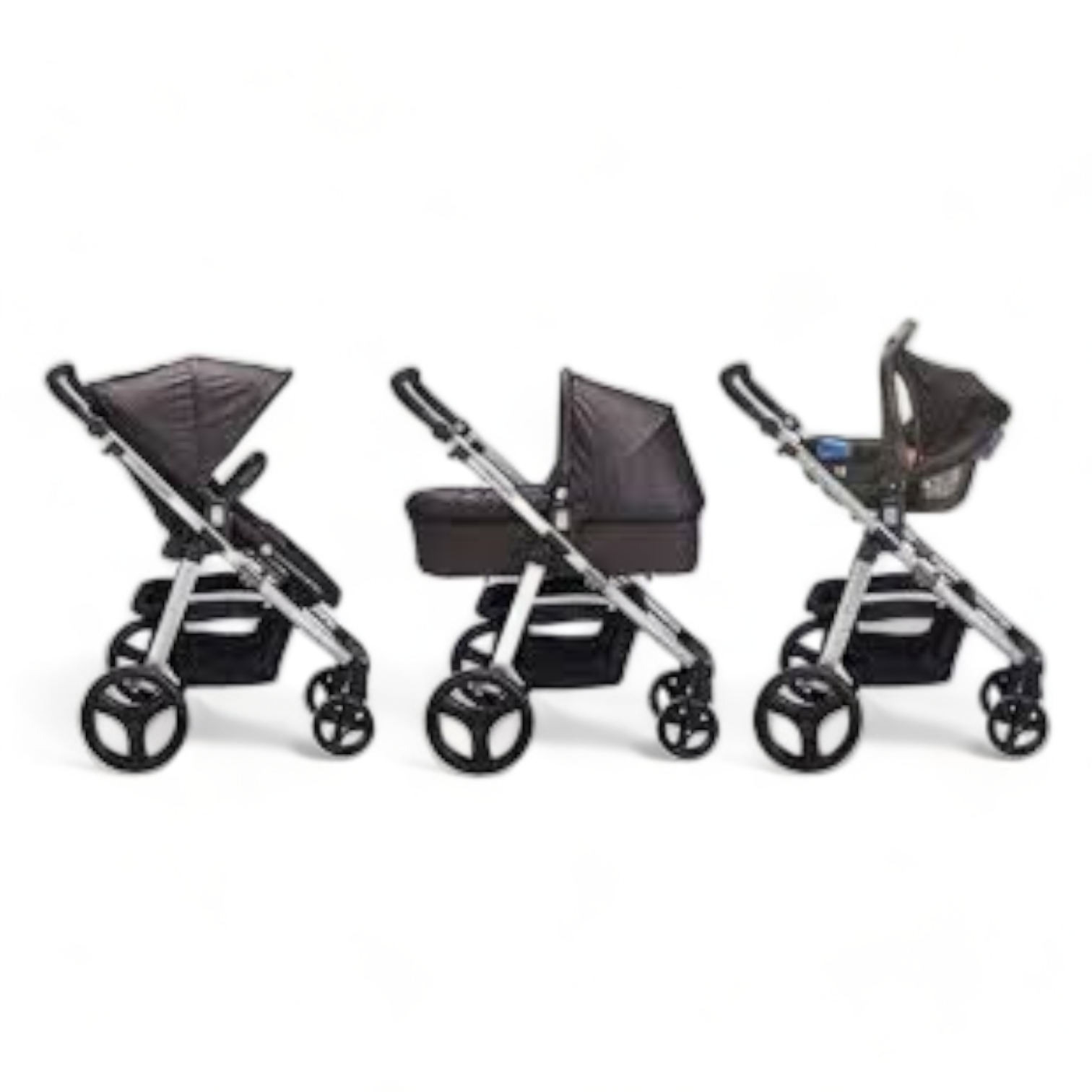 Mini Uno Primero 3 in 1 Travel System Black Rascal Babies