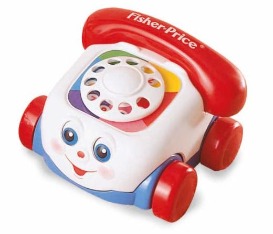 Fisher Price Brilliant Basics Pull Along Chatter Phone - Rascal Babies