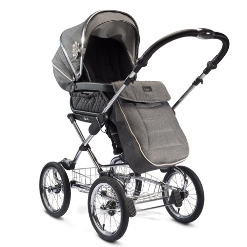 Silver cross sleepover dolls pram eton grey on sale