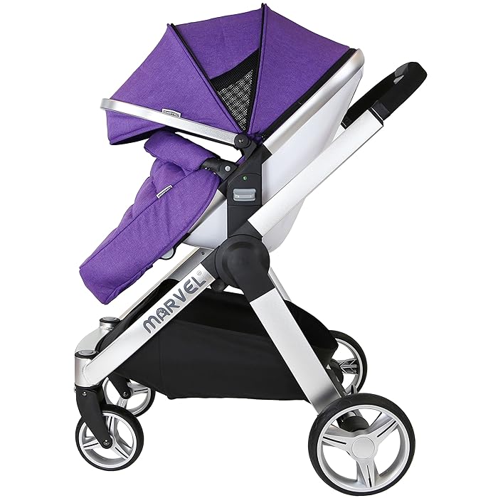 Isafe Marvel 2 in 1 Pram Monaco Maroon Rascal Babies