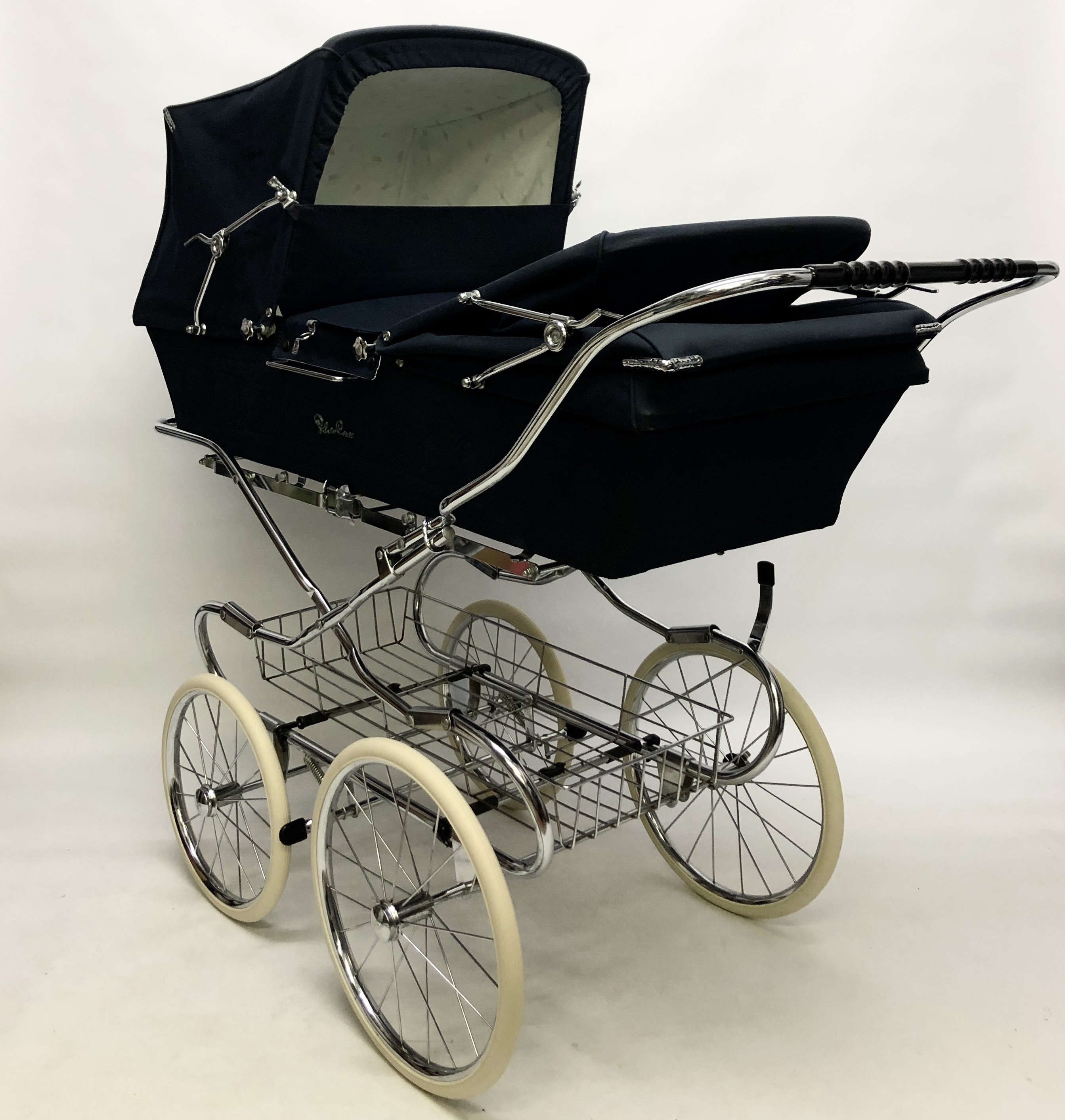 silver cross trident twin pram